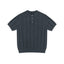 Ribbed Short-Sleeve Henley - COPPING THREADS - IDLT