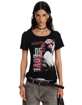 Rock Girl Fitted Scoop Neck Tee - COPPING THREADS - 0123Start