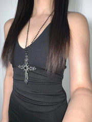 Royal Court Cross Beaded Necklace - COPPING THREADS - TNYP