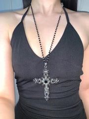 Royal Court Cross Beaded Necklace - COPPING THREADS - TNYP