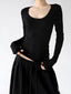 Scoop-Neck Long-Sleeve Top - CT66239 - COPPING THREADS - CT ORIGINALS