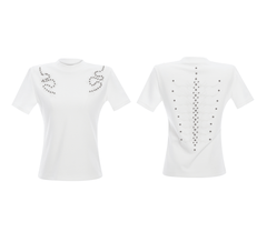 Sero Cotton Studded Spine Embroidered Tee - COPPING THREADS - ArguE CulturE