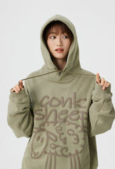 Sheep Puff Print Hoodie - COPPING THREADS - CT Select