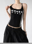 Side-Stripe Letter Print Tank Top - CT66114 - COPPING THREADS - CT ORIGINALS