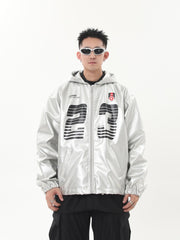 Silver PU Leather Racing Jacket - COPPING THREADS - CHICISLAND