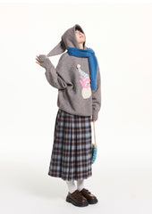 Snowman Elf Embroidered Pom - Pom Jacquard Sweater - COPPING THREADS - CT Select