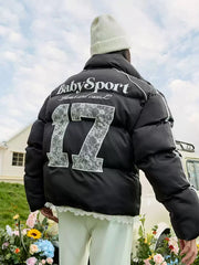 Sports Lace - Trimmed Puffer Jacket - COPPING THREADS - Harsh and Cruel