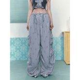 Star Stripe Multi - Pocket Drawstring Cargo Pants - COPPING THREADS - Jikoo