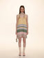 Striped Fringed Knit Dress - COPPING THREADS - MOROMORO
