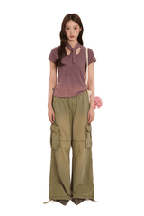 Striped Scarf - Neck Tee - COPPING THREADS - MOROMORO