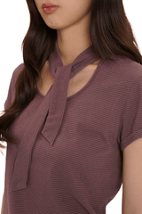 Striped Scarf - Neck Tee - COPPING THREADS - MOROMORO