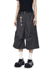 Structured Wide - Leg Cropped Utility Pants - COPPING THREADS - CT Select