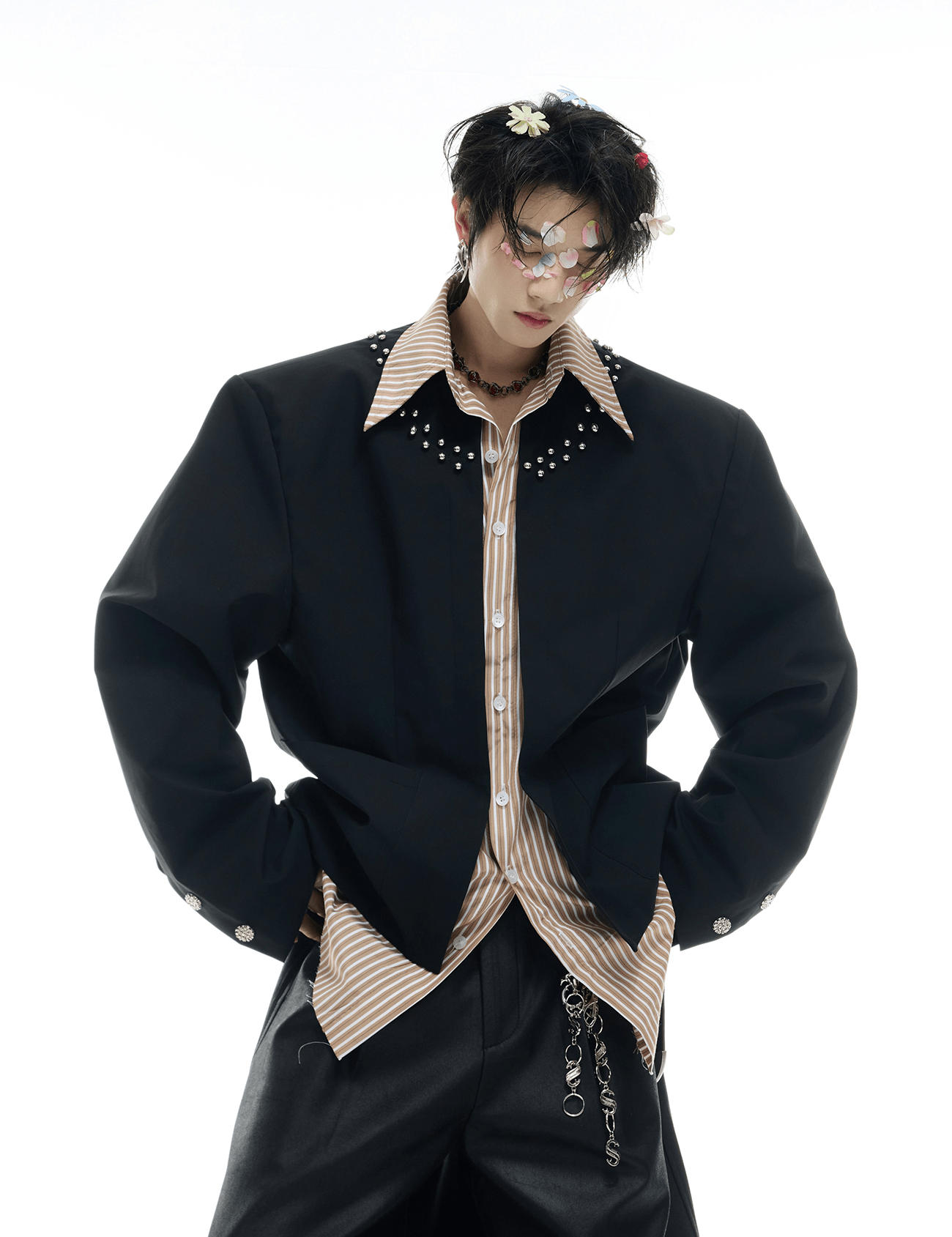 Studded Hybrid Shirt Jacket - COPPING THREADS - ArguE CulturE