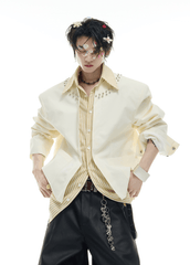 Studded Hybrid Shirt Jacket - COPPING THREADS - ArguE CulturE