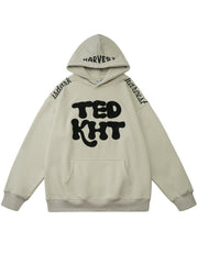 TEDKHT Letter Puff Print Hoodie - COPPING THREADS - CT Select