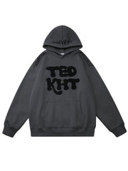 TEDKHT Letter Puff Print Hoodie - COPPING THREADS - CT Select