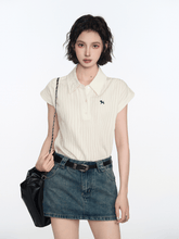 Textured Cap Sleeve Polo Shirt - COPPING THREADS - CT Select