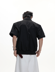 Textured Embroidered Boxy Shirt - COPPING THREADS - ArguE CulturE