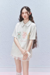 Three Bears Embroidered Knit Polo Shirt - COPPING THREADS - AYF