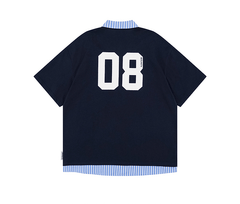 Two - Layer Patchwork Polo Jersey Tee - COPPING THREADS - CT Select