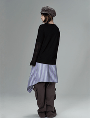 Ugly Apple Split - Sleeve Graphic Tee - COPPING THREADS - CT Coquette