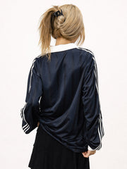 V - Neck Color Block Stripe Sleeve Sports Jersey - COPPING THREADS - CT Select