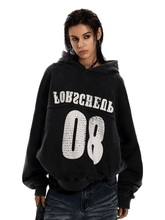 Varsity Number 08 Distressed Hoodie - COPPING THREADS - 0123Start