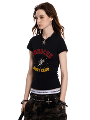 Vintage Angel Patch Towel Embroidery Tee - COPPING THREADS - CT Select