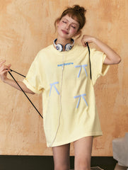 Vintage Bow Puff Print Tee - COPPING THREADS - CHICISLAND
