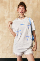 Vintage Bow Puff Print Tee - COPPING THREADS - CHICISLAND