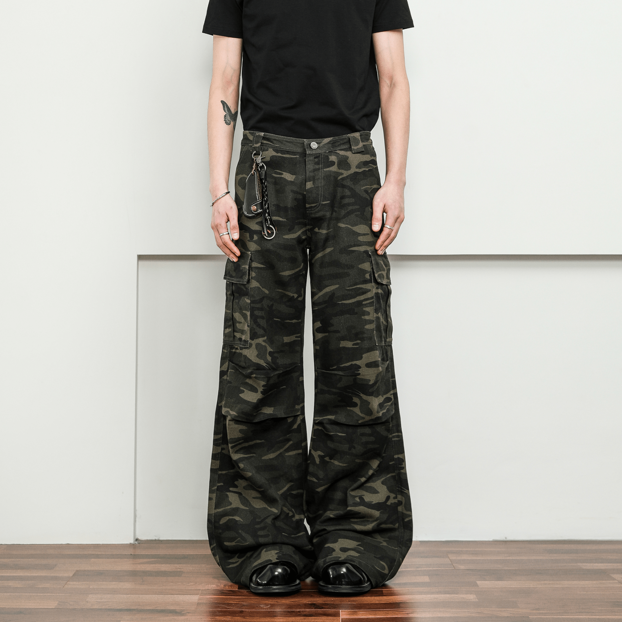 Vintage Camo Wide - Leg Cargo Pants - COPPING THREADS - CT Select