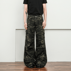 Vintage Camo Wide - Leg Cargo Pants - COPPING THREADS - CT Select