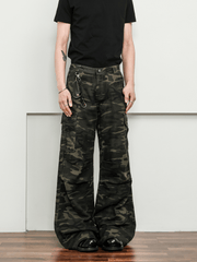 Vintage Camo Wide - Leg Cargo Pants - COPPING THREADS - CT Select
