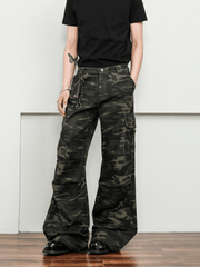 Vintage Camo Wide - Leg Cargo Pants - COPPING THREADS - CT Select
