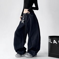 Vintage Contrast Pocket Wide - Leg Jeans - COPPING THREADS - CT Select