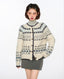 Vintage Crew Neck Fair Isle Cardigan - COPPING THREADS - CT Select