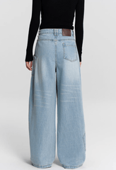 Vintage Curved Utility Pocket Wide - Leg Jeans - COPPING THREADS - RAPPEYE