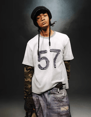 Vintage Distressed Camo Patchwork Layered Long Sleeve Tee - COPPING THREADS - TRECLUB