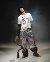 Vintage Distressed Camo Patchwork Layered Long Sleeve Tee - COPPING THREADS - TRECLUB