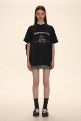 Vintage Distressed Logo Print Tee - COPPING THREADS - MOROMORO