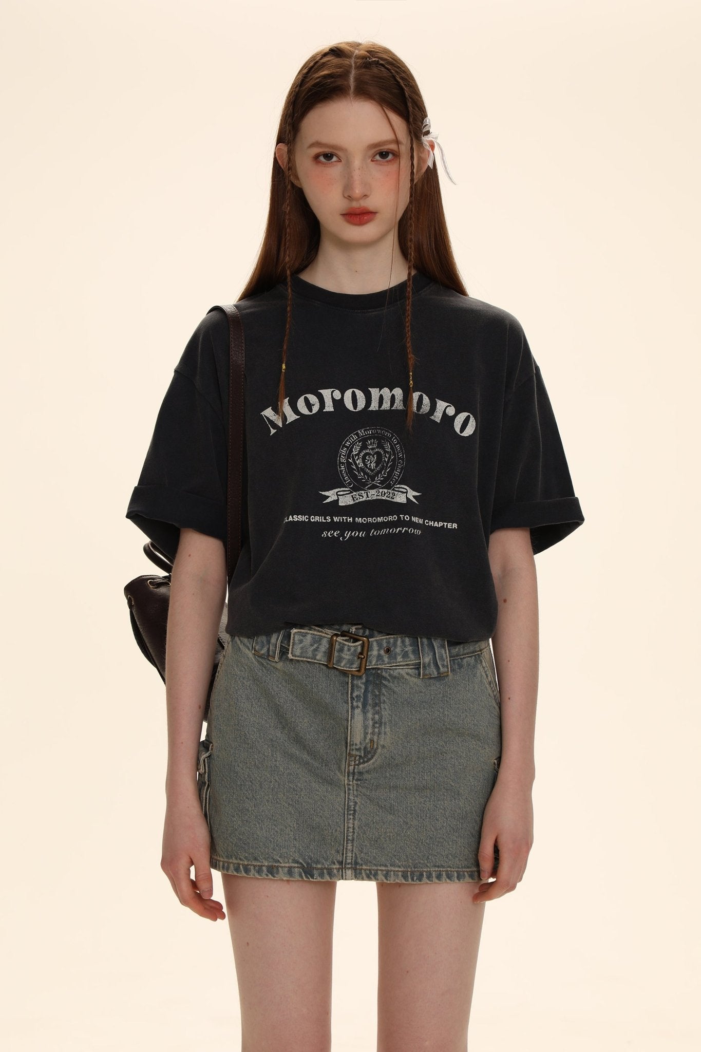 Vintage Distressed Logo Print Tee - COPPING THREADS - MOROMORO