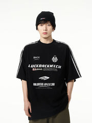 Vintage Distressed Stripe Sleeve Tee - COPPING THREADS - CT Select