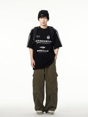 Vintage Distressed Stripe Sleeve Tee - COPPING THREADS - CT Select