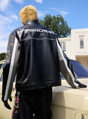 Vintage Embroidered Leather Racing Jacket - COPPING THREADS - Harsh and Cruel