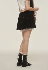 Vintage Floral Lace Pleated Skirt - COPPING THREADS - AYF