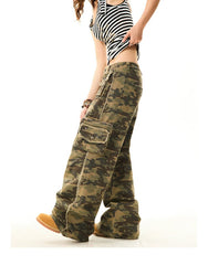 Vintage Fringe Camo Cargo Pants - COPPING THREADS - YOUNG STAGE