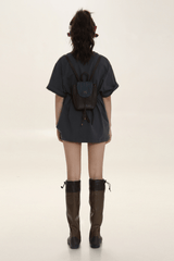 Vintage - Inspired Embroidered Lettering Tee - COPPING THREADS - MOROMORO