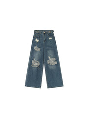 Vintage Irregular Distressed Denim - COPPING THREADS - RAYOHOPP