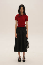 Vintage Knit Top with Pearl & Bow Embellishments - COPPING THREADS - MOROMORO