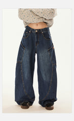 Vintage Oversized Pocket Curved Knife - Cut Denim - COPPING THREADS - CHICISLAND